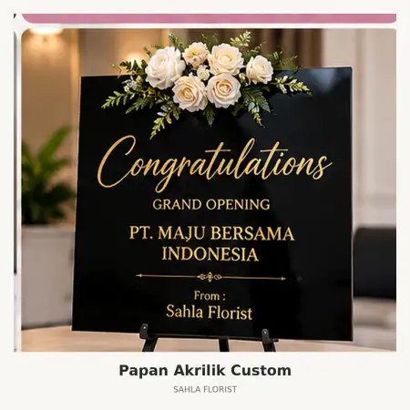 Papan Bunga Akrilik Cihideung Tasikmalaya